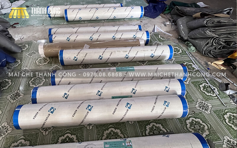 Bạt che mái hiên , mái xếp
