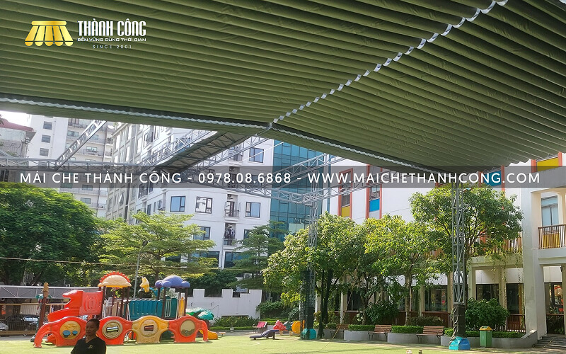 Cung cấp bạt Myung Sung Korea cho công trình mái che trường học