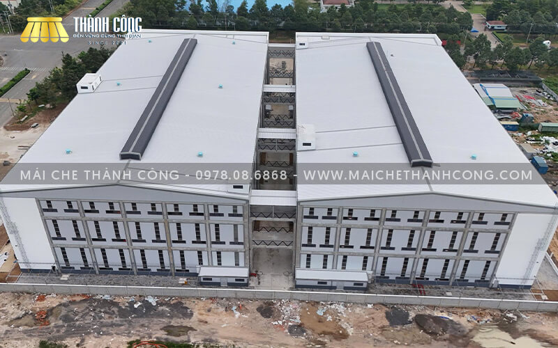 Thi công mái che công ty xây dựng Minh Tân Tiến, Đồng Nai