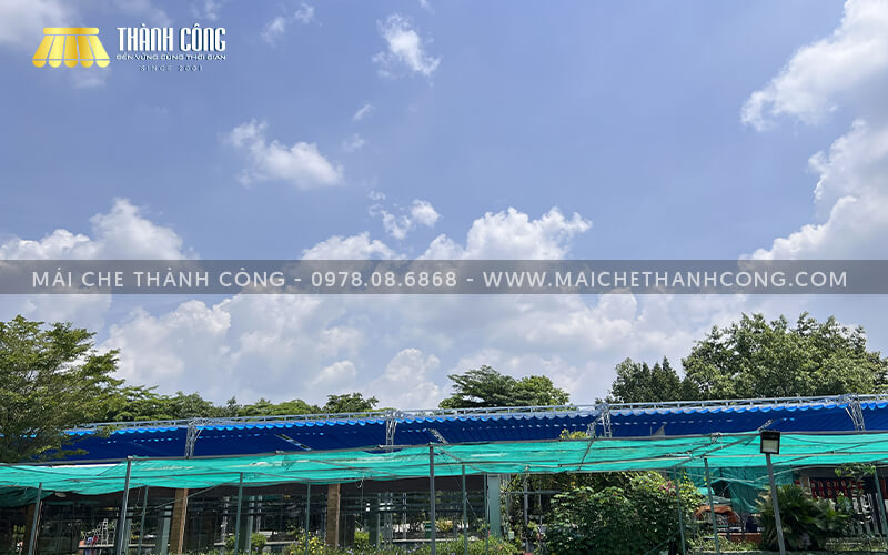 Thi công mái che hồ bơi Cộng Đồng 2, Thủ Dầu Một