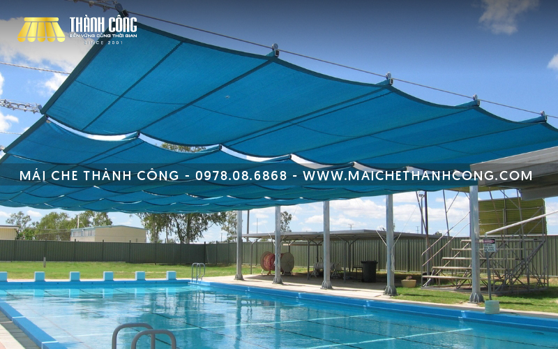 Lắp đặt mái che bể bơi ngoài trời giúp tăng thời gian khai thác hồ bơi, tiết kiệm chi phí bảo trì Lắp đặt mái che bể bơi ngoài trời giúp tăng thời gian khai thác hồ bơi, tiết kiệm chi phí bảo trì