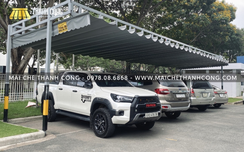 Mái bạt xếp, mái kéo di động có thể thu gọn dễ dàng Mái bạt xếp, mái kéo di động có thể thu gọn dễ dàng