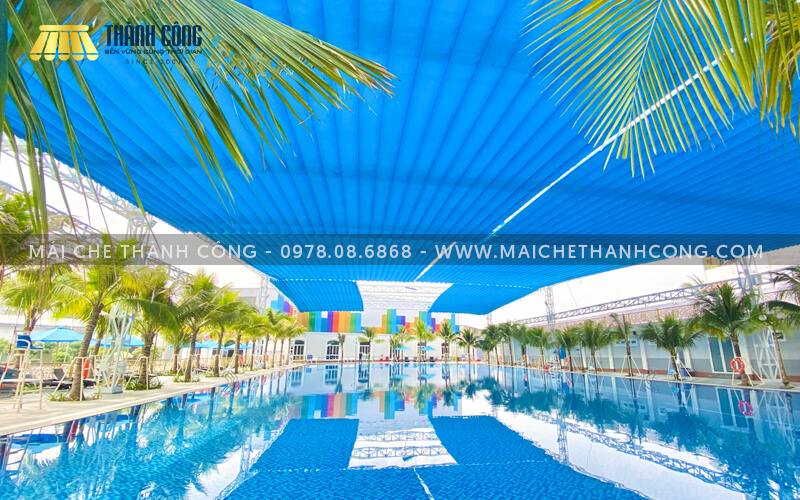 Mái che hồ bơi Hoàng Hùng tại Dĩ An Mái che hồ bơi Hoàng Hùng tại Dĩ An