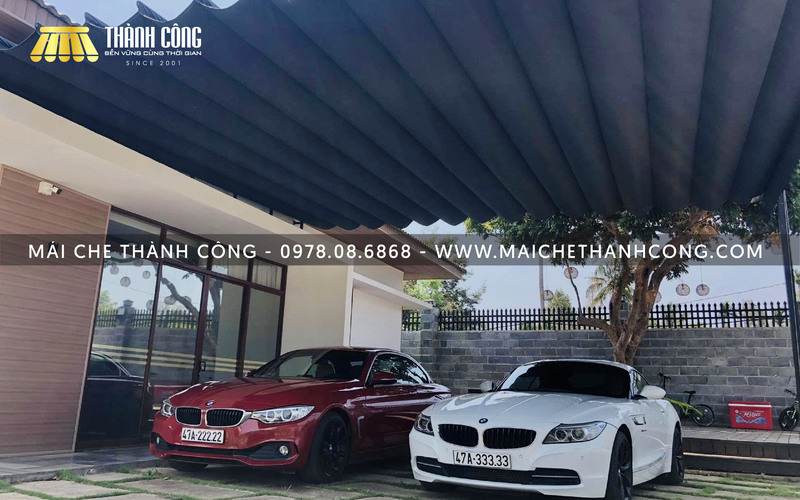 Một số lưu ý khi chọn đơn vị thay bạt mái kéo Bình Dương mái che nhà xe