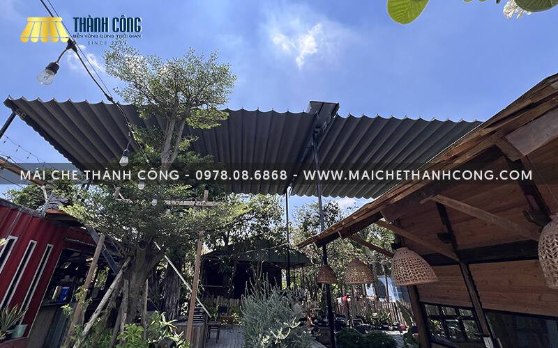 Đa dạng các loại mái che quán cà phê Đa dạng các loại mái che quán cà phê