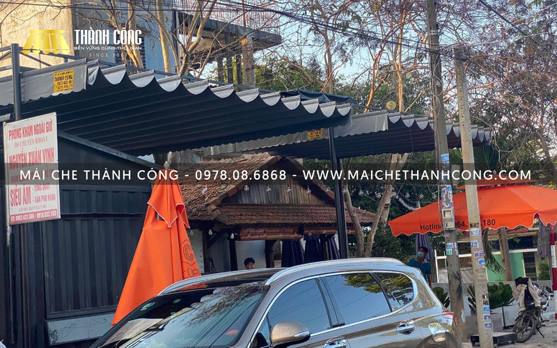mái che quán cafe