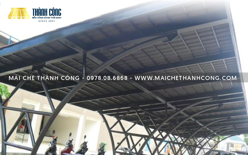 Mái che bằng tôn giúp che chắn mưa nắng tuyệt đối Mái che bằng tôn giúp che chắn mưa nắng tuyệt đối