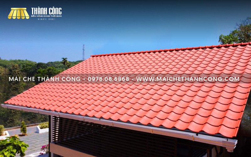 Mái ngói cho khu vực sân thượng