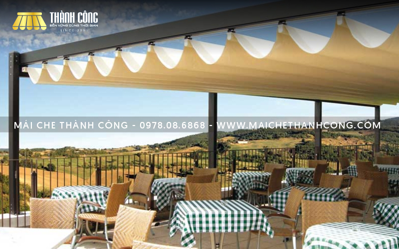 Mẫu mái xếp đẹp đa dạng màu sắc, thẩm mỹ cao