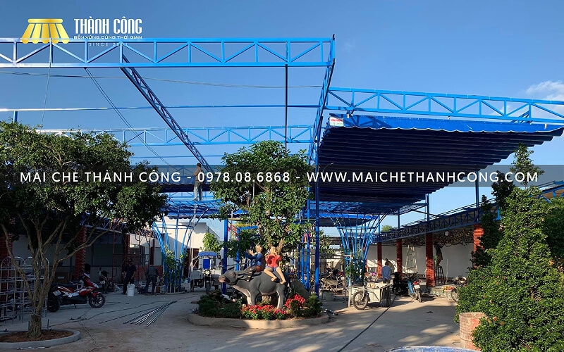 Quy trình thi công đơn giản, chuyên nghiệp tại Mái che Thành Công
