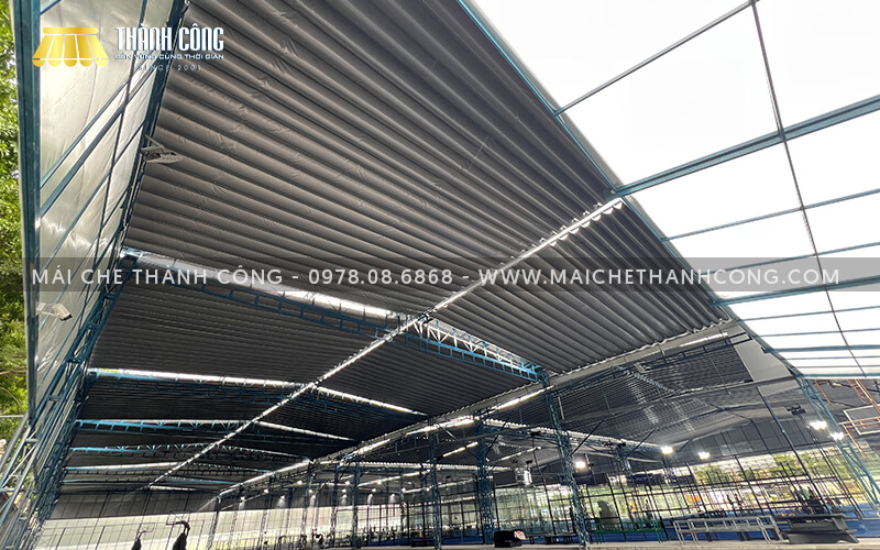 Thi công mái che sân pickleball An Phú Sports Park, Thủ Đức