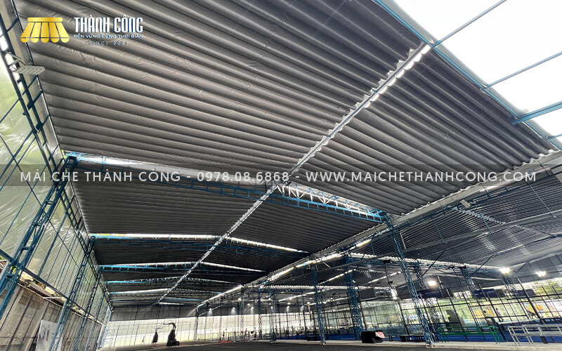 Thi công mái che sân pickleball An Phú Sports Park, Thủ Đức