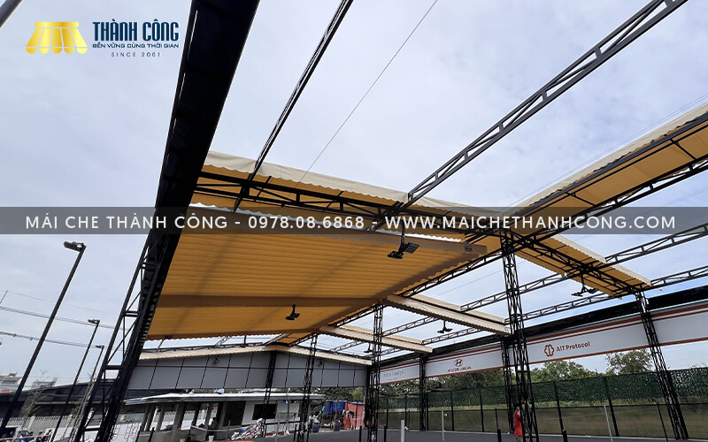 Thi công mái che sân pickleball PicknBoom, Thủ Đức