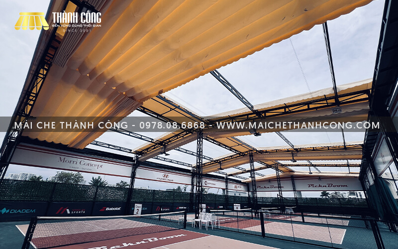 Thi công mái che sân pickleball PicknBoom, Thủ Đức