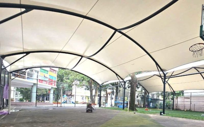 Mái che bạt căng có tạo hình kiến trúc độc đáo