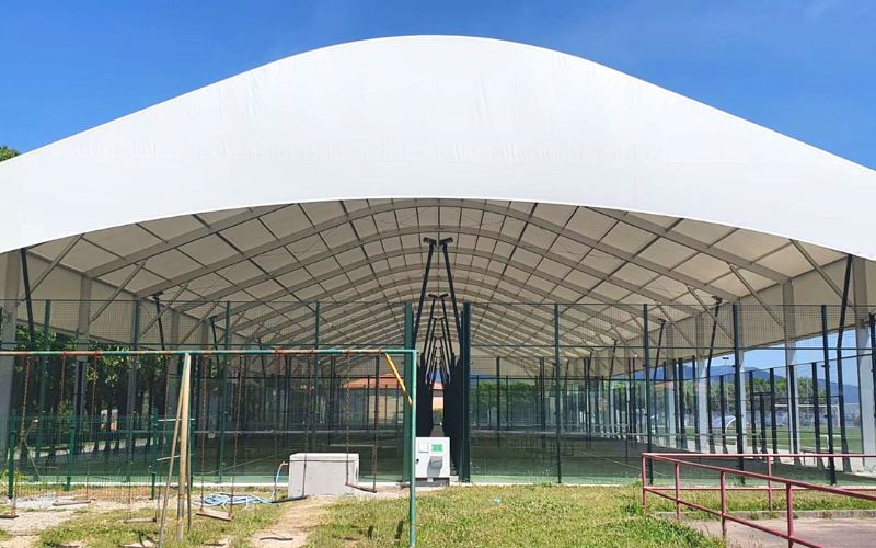 Mái che bạt căng hiện đại, chịu lực tốt