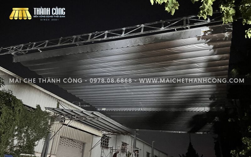 Thi công mái che kho hàng Thắng Lợi, Quận 7