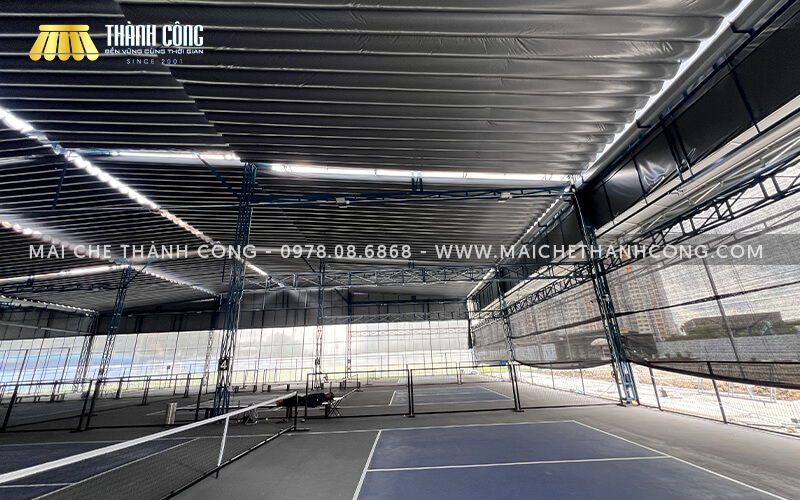 Thi công mái che sân Pickleball An Phú Sports Park, Thủ Đức