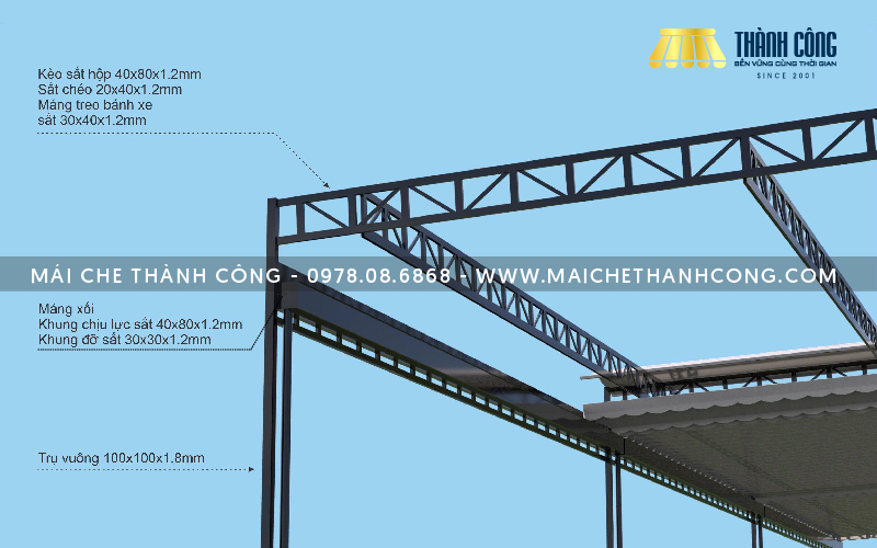 Thi công bạt xếp F&B An Phú Sports Park Quận 2 Thi công bạt xếp F&B An Phú Sports Park Quận 2