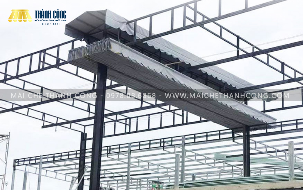 Cấu tạo của hệ thống mái xếp tự động