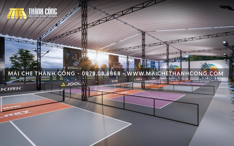 Mái che giúp bảo vệ tài sản và cơ sở vật chất cho chủ sân Mái che giúp bảo vệ tài sản và cơ sở vật chất cho chủ sân