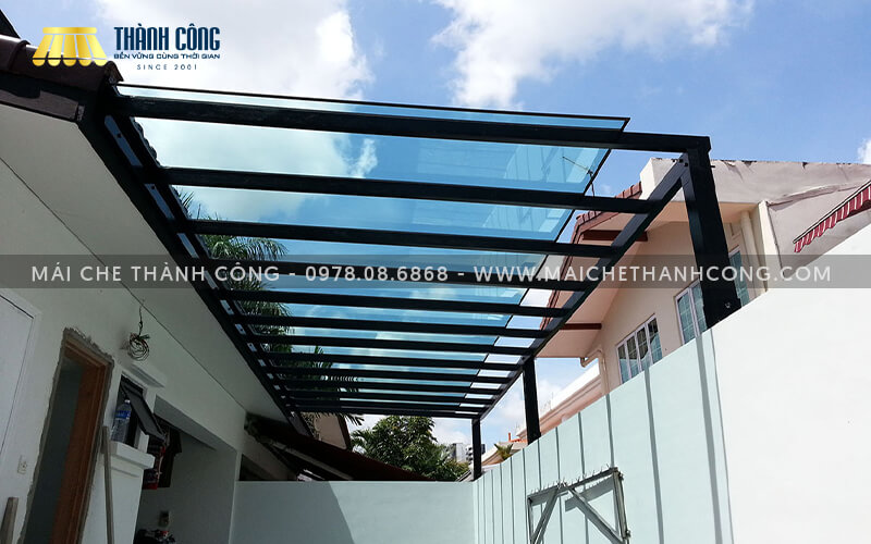 Công trình thi công mái Poly cho nhà dân dụng