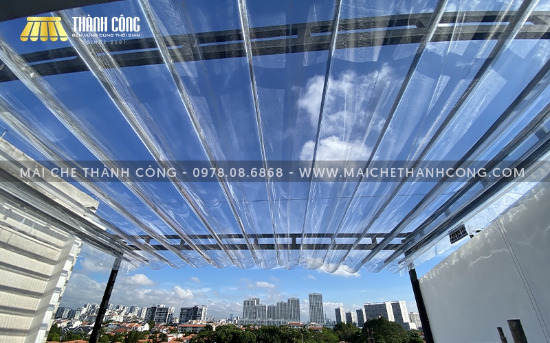 Mẫu mái xếp lấy sáng, tận dụng ánh sáng tự nhiên