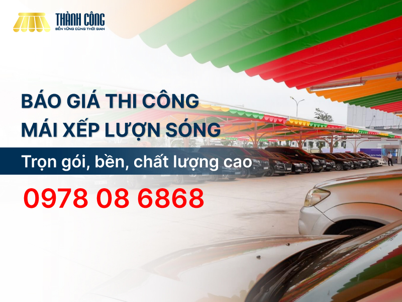 Dịch vụ thi công mái xếp lượn sóng trọn gói, chất lượng cao