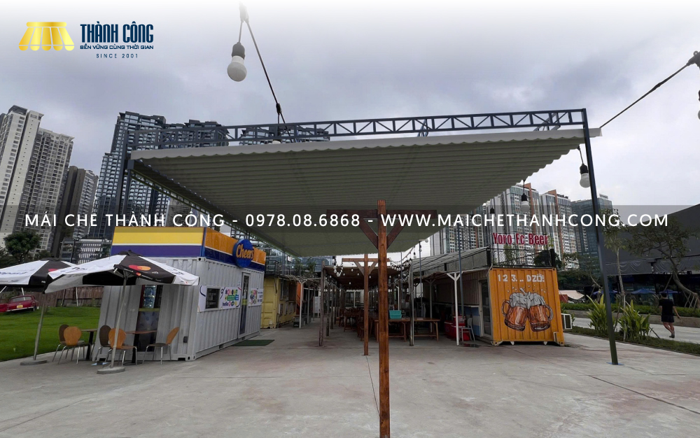 Thi công bạt xếp F&B An Phú Sports Park Quận 2
