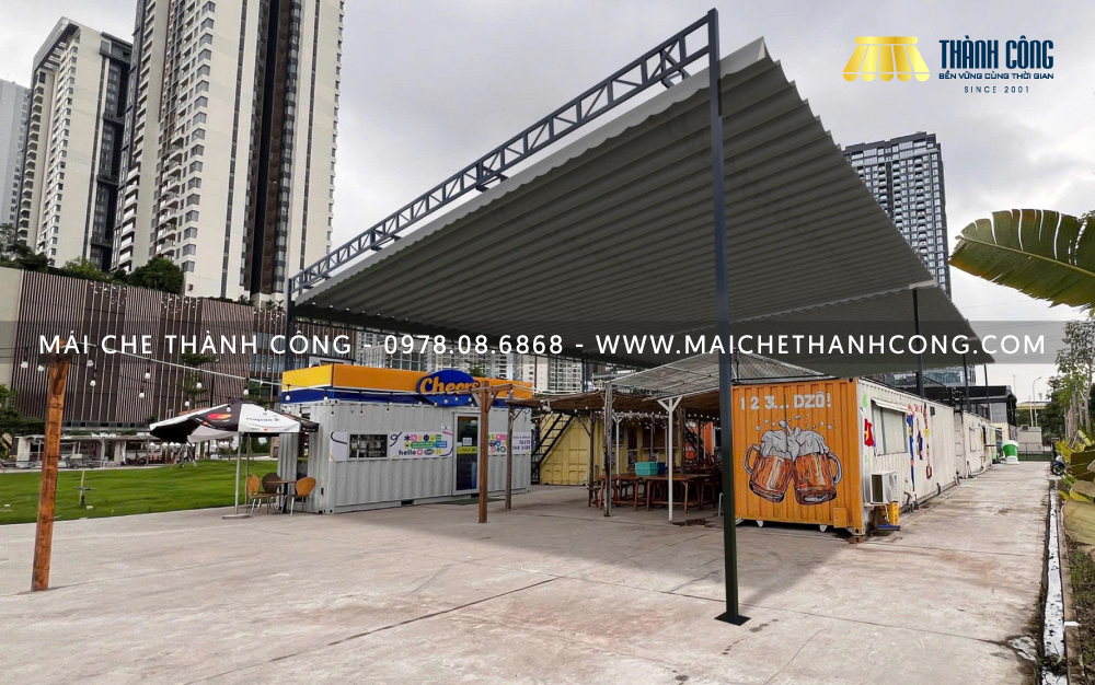 Thi công bạt xếp F&B An Phú Sports Park Quận 2