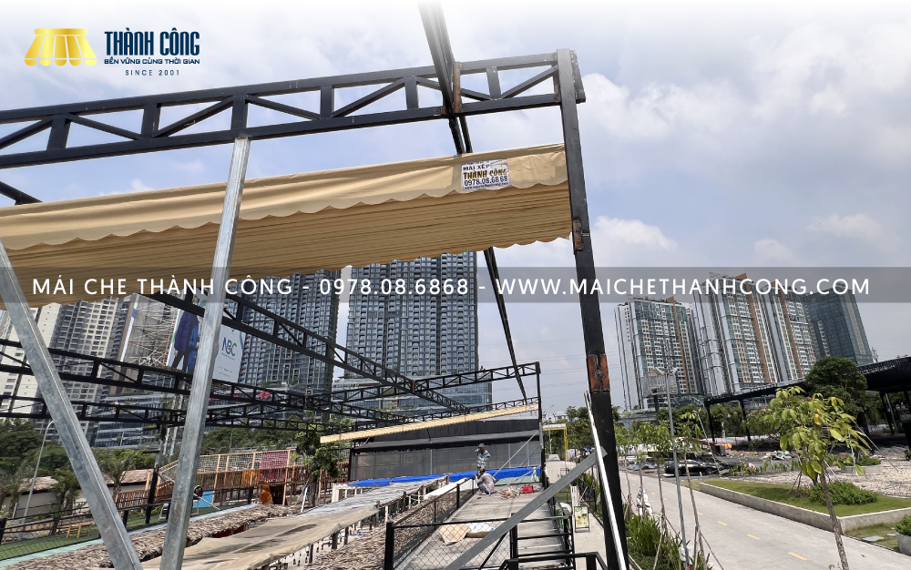 Thi công bạt xếp F&B An Phú Sports Park Quận 2