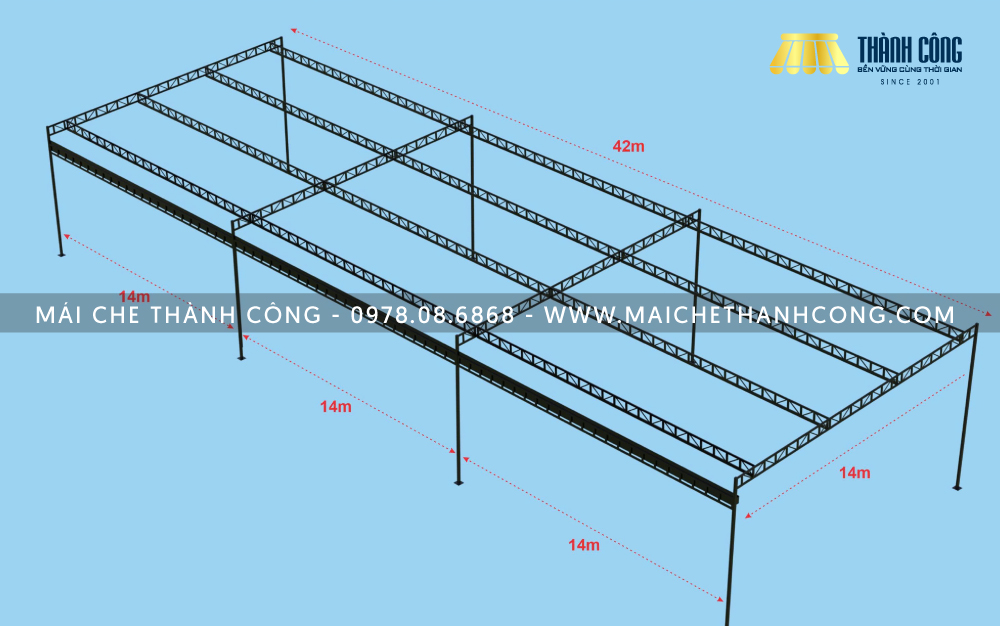 Thi công bạt xếp F&B An Phú Sports Park Quận 2