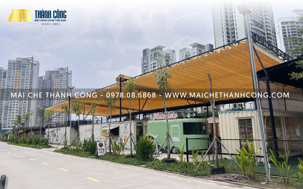 Thi công bạt xếp F&B An Phú Sports Park Quận 2