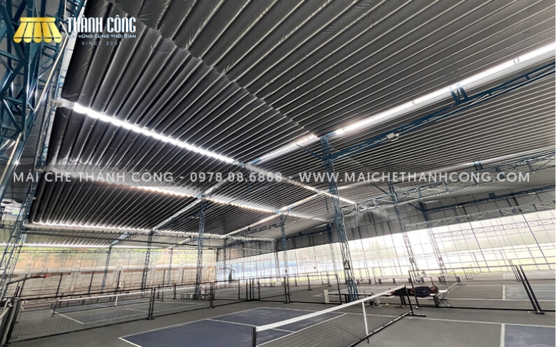 Thi công mái che sân Pickleball An Phú Sports Park, Thủ Đức Thi công mái che sân Pickleball An Phú Sports Park, Thủ Đức