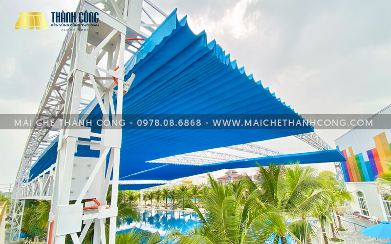 Công trình mái che hồ bơi Hoàng Hùng tại Dĩ An
