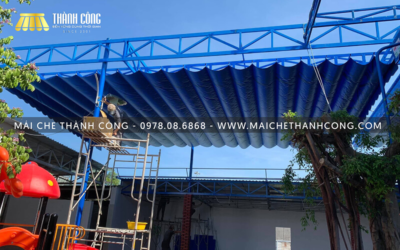 Mái che Thành Công cam kết luôn đảm bảo tiến độ và chất lượng cho mỗi công trình mái che