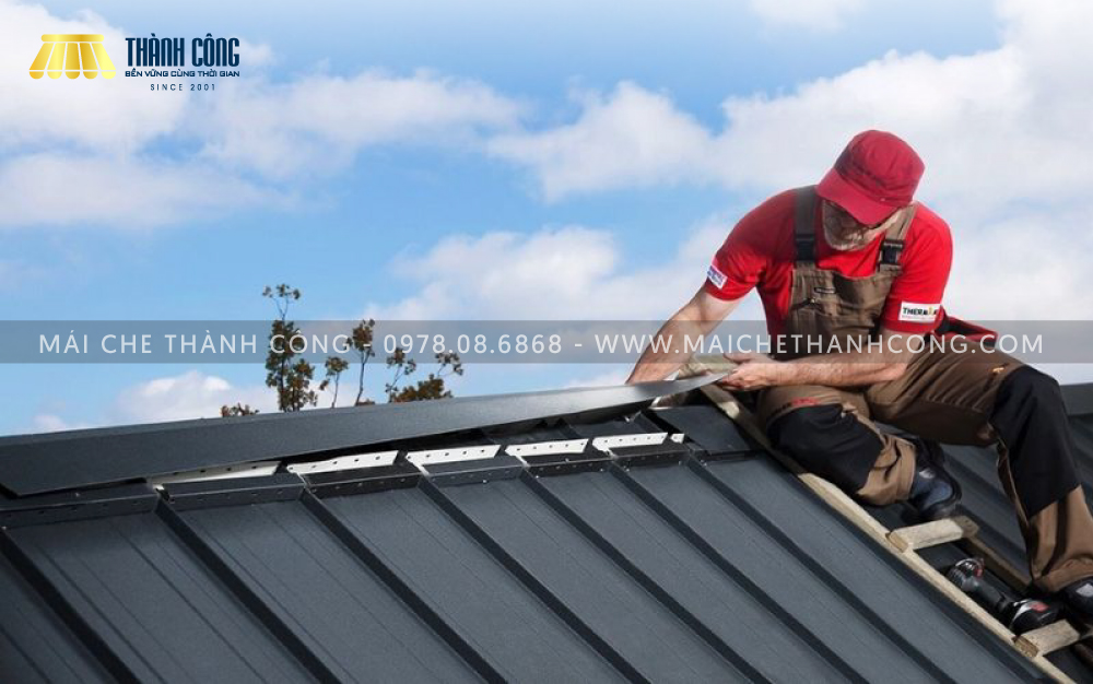 Mái tôn sóng vuông dễ lắp đặt, giá thành rẻ Mái tôn sóng vuông dễ lắp đặt, giá thành rẻ