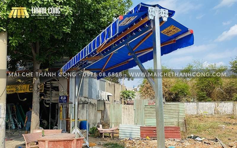Mái xếp chữ A có bánh xe di động Mái xếp chữ A có bánh xe di động