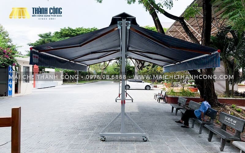 Mái hiên di động chữ A nổi bật bởi tính di động cao