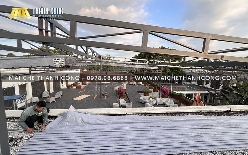 Nhu cầu thi công mái che, mái xếp hiện nay tại Thuận An Bình Dương