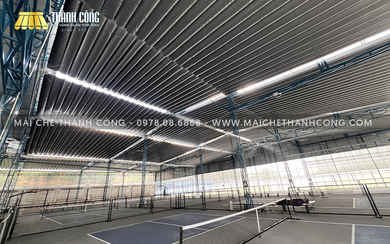 Thi công mái che sân pickleball An Phú Sports Park, Thủ Đức