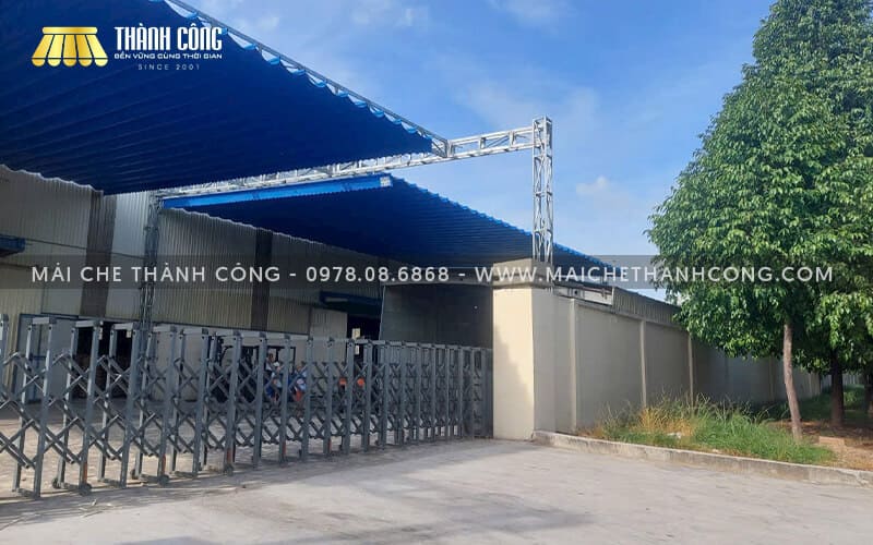 Mái che công ty Nhất Gỗ (KCN Giang Điền)