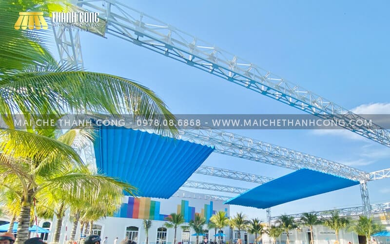 Công trình mái che hồ bơi Hoàng Hùng tại Dĩ An