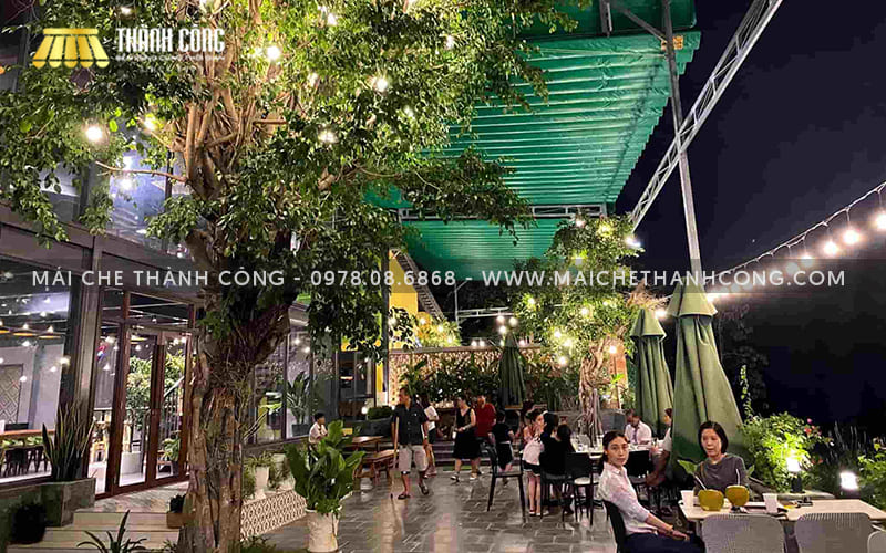 Công trình mái che quán cafe sân vườn 1199 Coffee & Lounge tại Thuận An