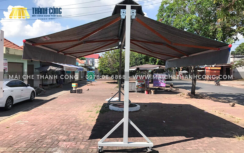 Mái hiên di động chữ A có thể di chuyển mái đến nhiều vị trí