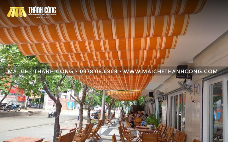 Lắp đặt mái xếp Dĩ An giúp tối ưu diện tích công trình cho người sử dụng