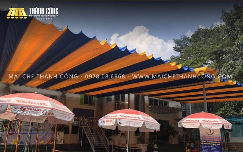 Mái xếp lượn sóng có thiết kế nếp gấp mềm mại