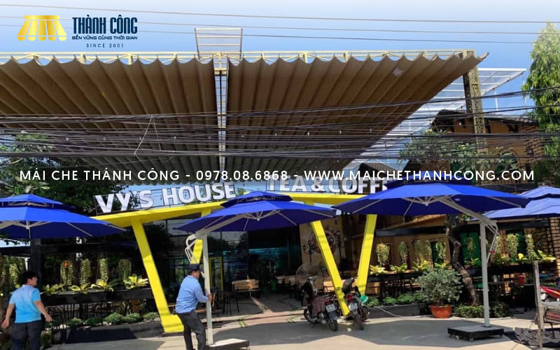 Mẫu mái che cho quán cà phê Mẫu mái che cho quán cà phê