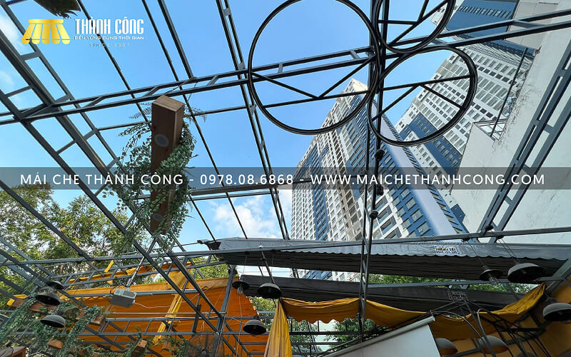 Quy trình thi công mái xếp Dĩ An tại Mái che Thành Công