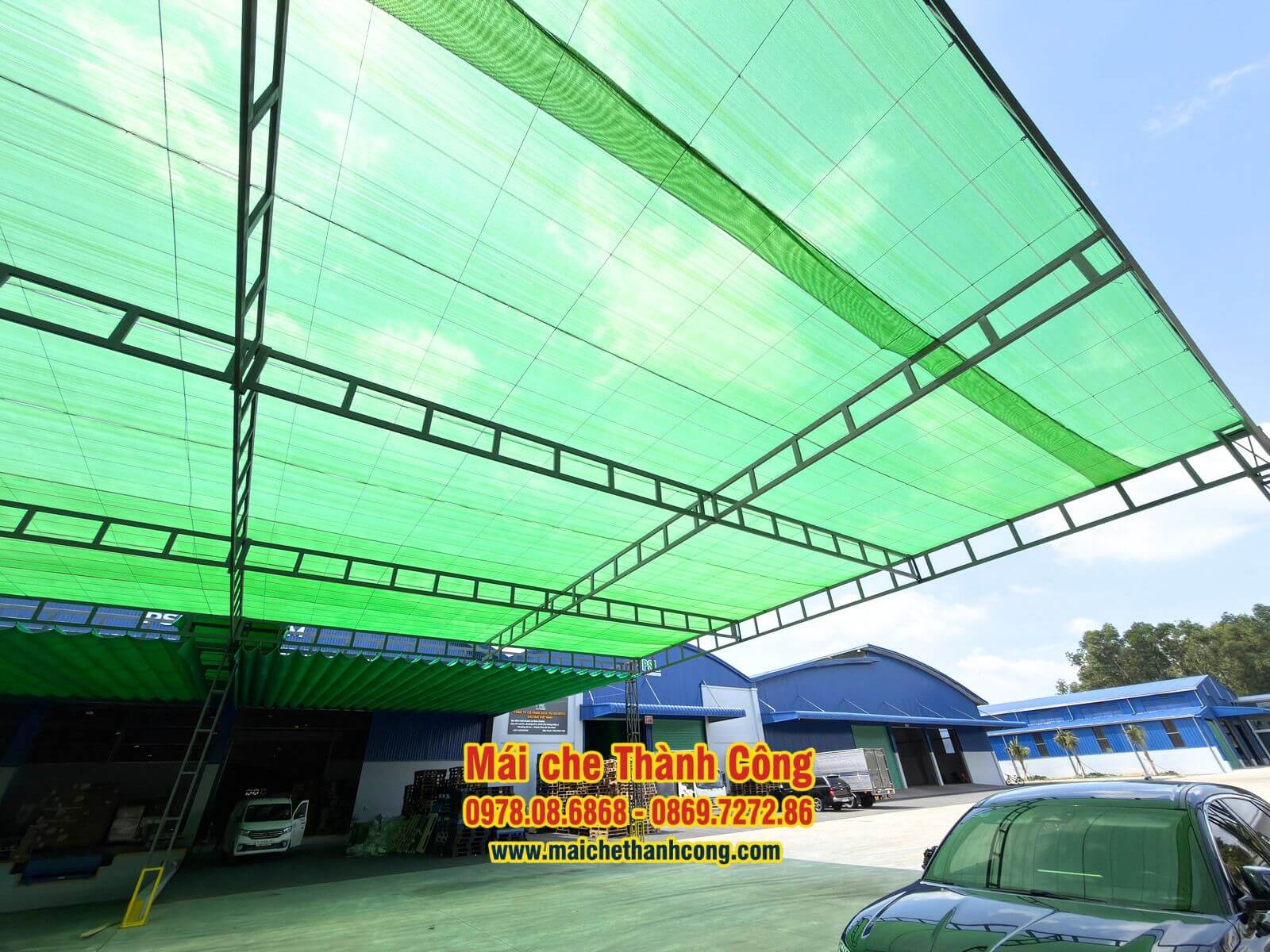 Thi công mái che tại PSL Việt Nam – KCN DAPARK